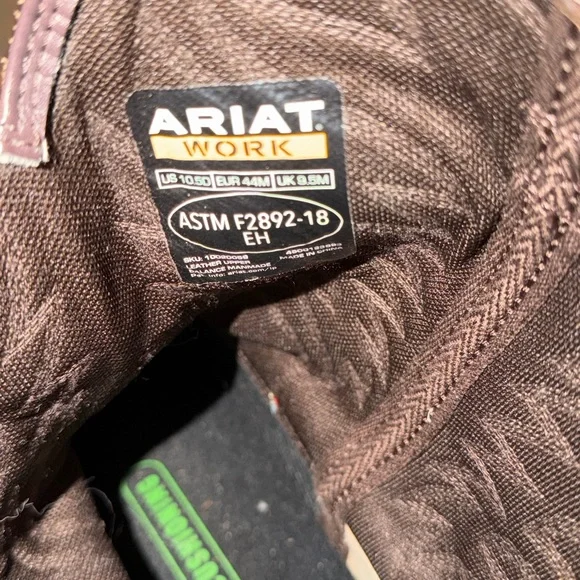 Ariat Men's Brown Western Boots 10.5 - Picture 5 of 8